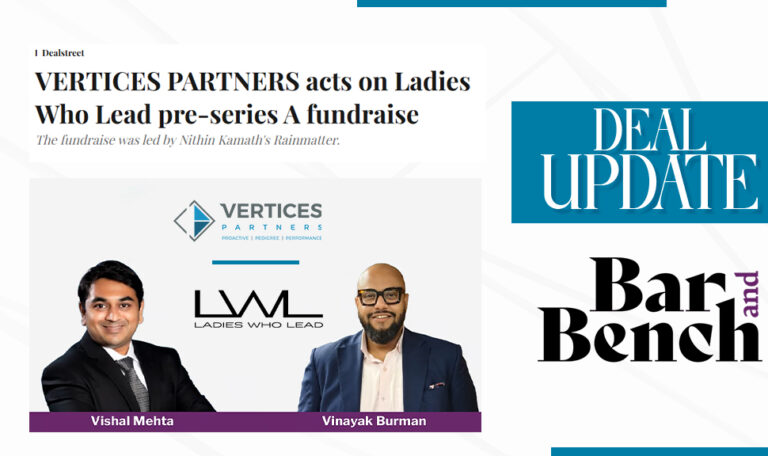 VERTICES PARTNERS acts on Ladies Who Lead pre-series A fundraise
